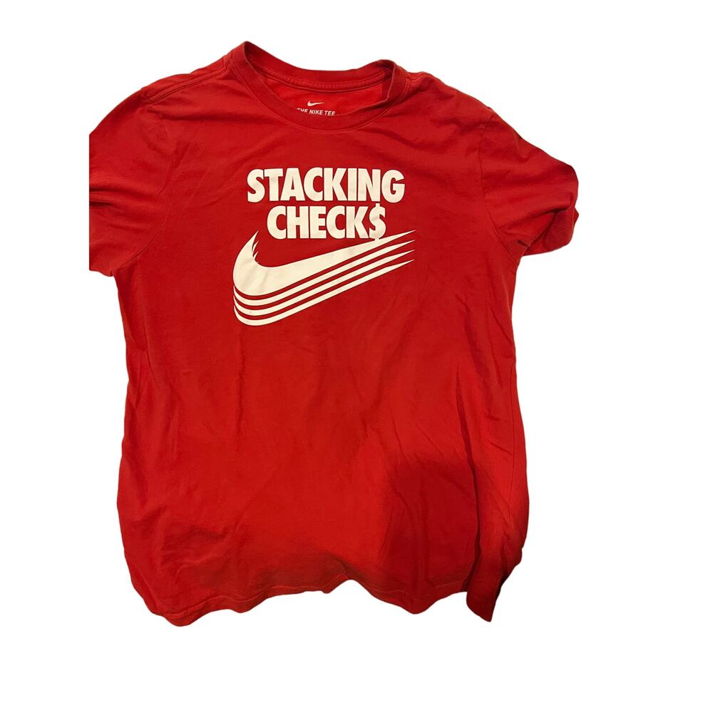 The Nike Tee Stacking Checks T-Shirt Mens L